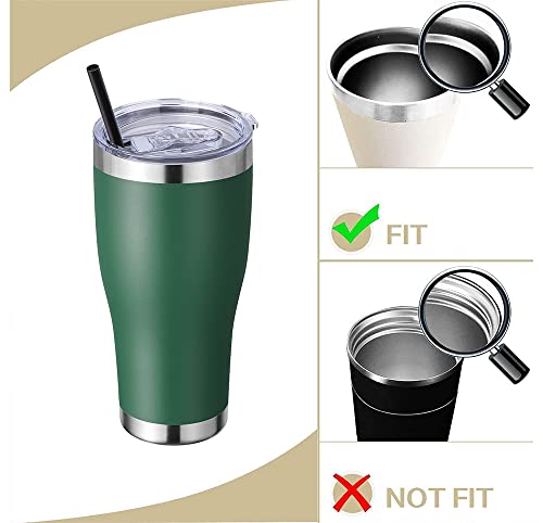 30 oz Tumbler Lid Replacement - Spill Proof Plastic Lid