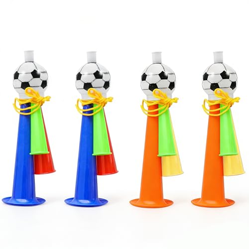 4-Pack Stadium Horns - Durable Noise Makers for Sports Events