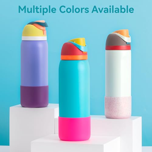Silicone Bottom Boot for Owala 40oz FreeSip Water Bottle - Regular Rose Pink