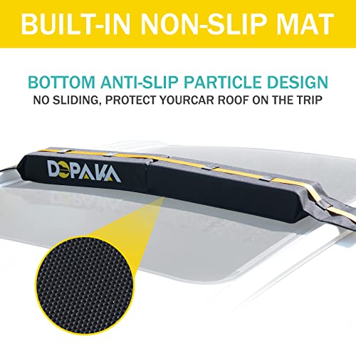 Universal Soft Roof Rack Pads - 40 Inch with Tie Down Straps