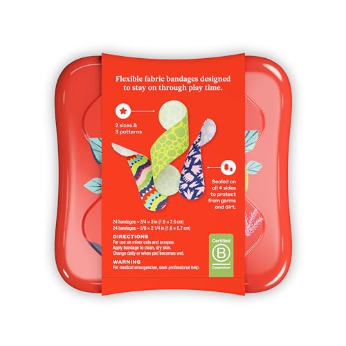 Welly Dinosaur Bandages 48-Count Flex Fabric Adhesive Bandages Spoilt Tin