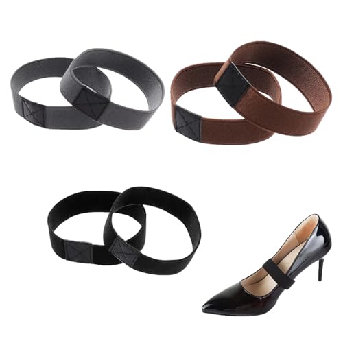 Anti-Slip Elastic Shoe Straps – 3 Pairs for High Heels and Flats