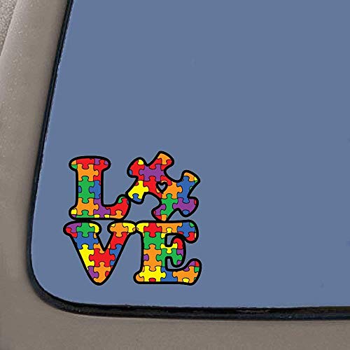 Child with Autism On Board Sticker Set - 2 Pack, 5 Inch Vinyl Decals
