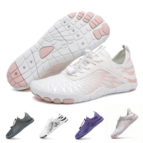 Breathable Non-Slip Water Shoes for Men & Women - White