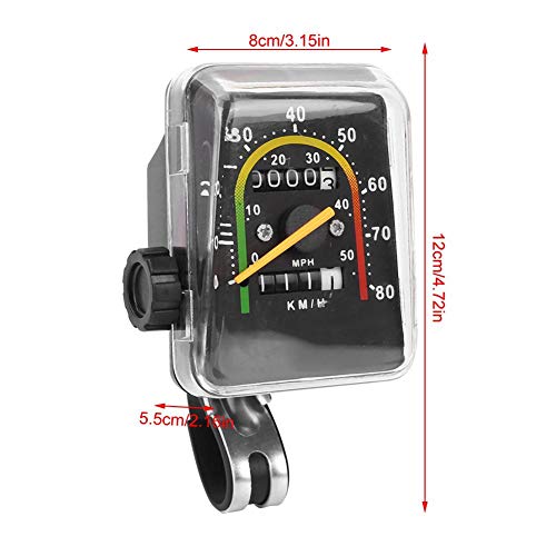 Mechanical Bike Speedometer with LCD Display - Odometer for 26-29 Inch Bikes