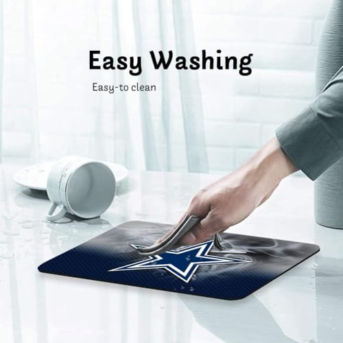 Football Sports Gaming Mouse Pad - Non-Slip Rubber Base, 9.8x8in