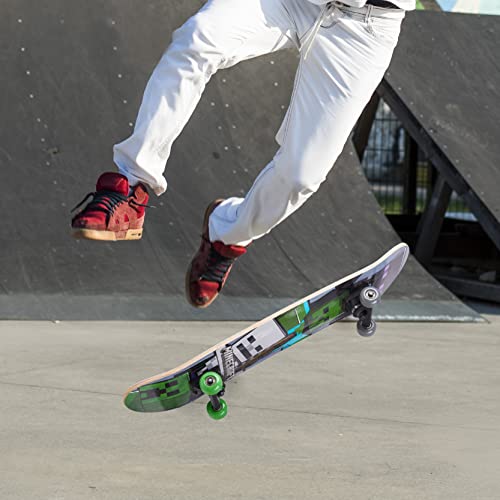 31-Inch Complete Skateboard with 9-Ply Maple Deck & ABEC 5 Bearings