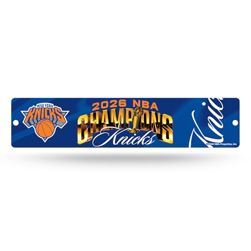New York Knicks NBA Champions Plastic Street Sign - 4" x 16"