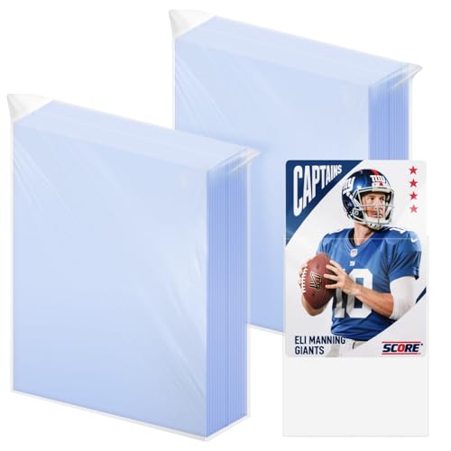 200PCS Clear Trading Card Sleeves - Durable Soft Plastic Protectors