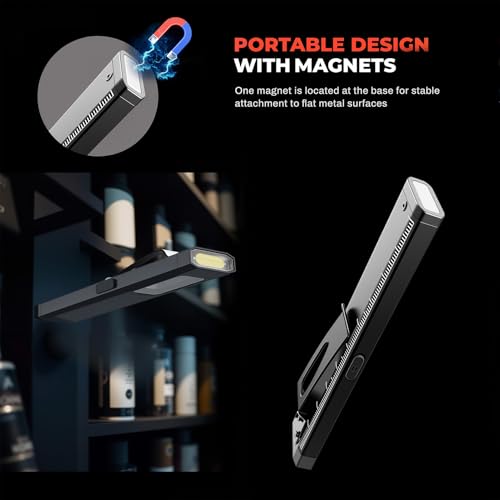 Compact USB-C Rechargeable Pocket Flashlight with Magnetic Base - 1 Pack