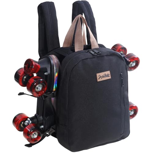 Roller Skates Backpack for Men & Women - Black, 11x9x3 IN