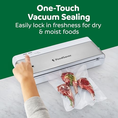 Compact Vacuum Sealer Machine with Bags & Roll - Airtight Food Storage