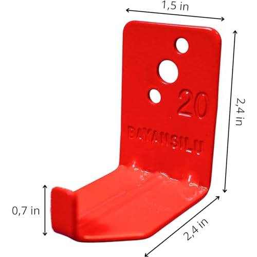 Universal Fire Extinguisher Bracket, Fire Extinguisher Mounts & Brackets up to 40 lbs, Suitable for Big and Small Fire Extinguisher Cabinet, Holder for Dry Chemical and Water Extinguishers (2 Pack)