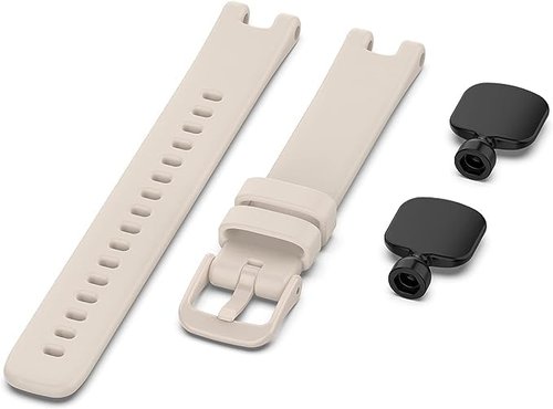 Waekethy 2 pack Watch Band for Garmin Lily, Soft Silicone Wristband Strap Sport Replacement Band Compatible with Garmin Lily for Man and Women (Khaki)