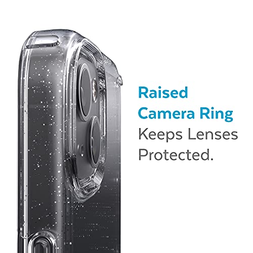 Speck MagSafe Clear Glitter Phone Case for iPhone 13 - Drop & Camera Protection