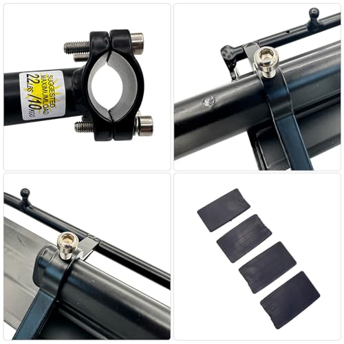 Adjustable Bicycle Rear Rack for Seatpost Mount - Aluminum Bike Cargo Carrier