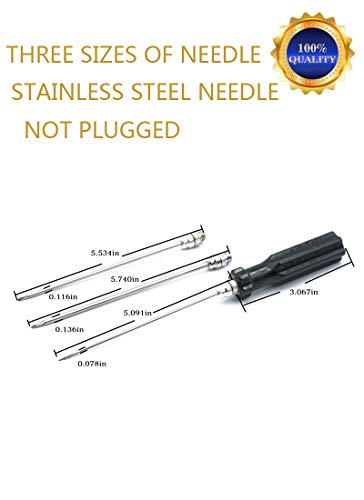 Fish Venting Tool Set with 3 Stainless Steel Needle Sizes & Storage Bin