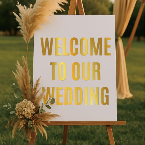 5 Inch Gold Letter Stickers Large, 12 Sheets 122 Pcs Big Alphabet Number Stickers,Vinyl Self Adhesive Letter and Number Decals for Party Decor Poster Board Home Wall Decor Bulletin Board (Gold)