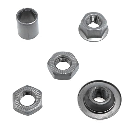 9.45 Inch Bicycle Hub Axle Kit - 3/8 Inch 26 TPI Steel Shaft
