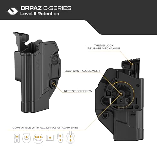 Glock 17 Left-Handed Holster - Level II Retention Paddle
