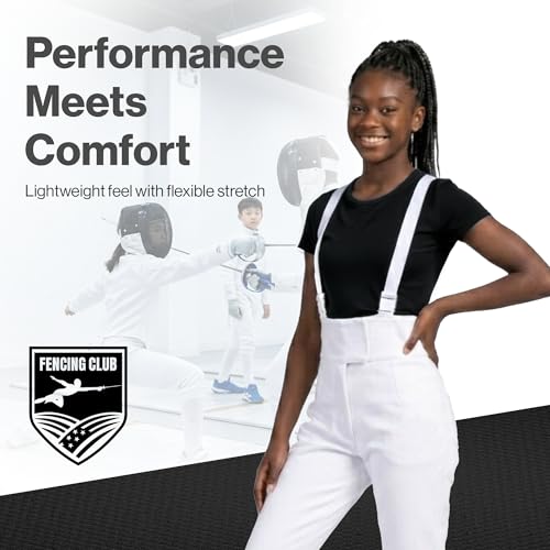 Kids Fencing Pants 350N - Breathable Lightweight Knickers - Right Hand