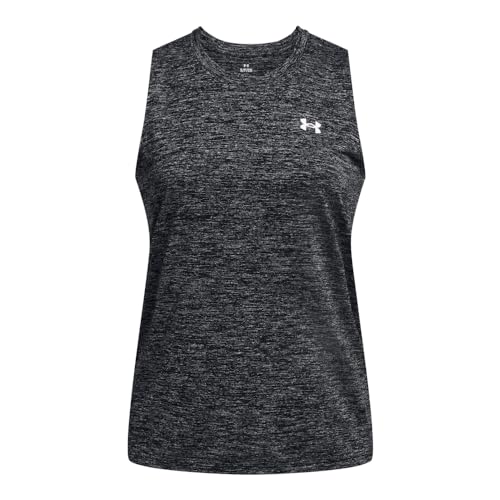 Under Armour Women's Tech Twist Tank Top Black White 2X Activewear