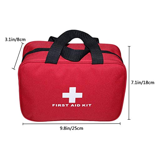 Empty First Aid Kit Bag - Waterproof Nylon Emergency Pouch