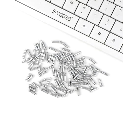 100 Pcs Aluminum Alloy Bike Cable End Caps for Brake and Derailleur Wires