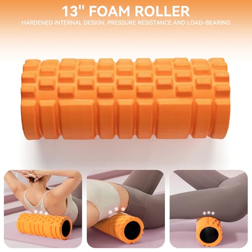 5 in 1 Foam Roller Set for Deep Tissue Muscle Massage & Stretching