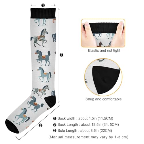 Compression Socks for Men and Women - Knee High Athletic Stockings - Multi 03