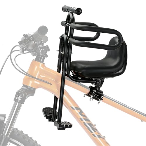 Adjustable Front-Mounted Bike Child Seat for Toddlers 2-5 Years