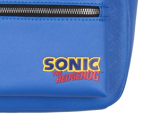 Sonic The Hedgehog 13-Inch Mini Faux Leather Backpack with 3-D Ears & Quills