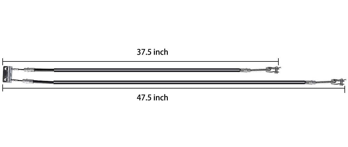 10L0L Golf Cart Brake Cable Stainless Steel Core Fits for EZGO TXT 1994-Up OR EZGO TXT Marathon Medalist, Driver & Passenger Side Brake Cable OEM# 70716-G03 70273-G03 70969-G03