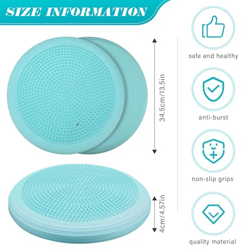 Wobble Cushion Set - 4 Inflatable Sensory Balance Discs for Kids
