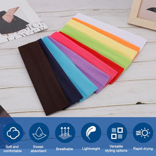 23 Pack Stretchy Headbands for Women - Soft Cotton Hair Bands