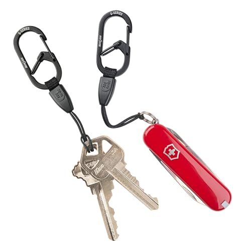 Nite Ize G-Series Mini Lanyard with Dual Chamber Carabiner — 2 Pack