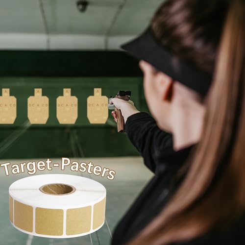 2000Pcs Square Target Pasters, 0.87" Self-Adhesive Target Stickers