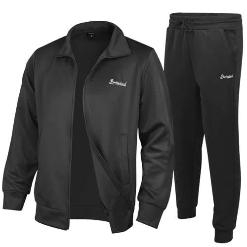 Men's 2-Piece Tracksuits Sweatsuits Jogging Sets for Men - Brimisal