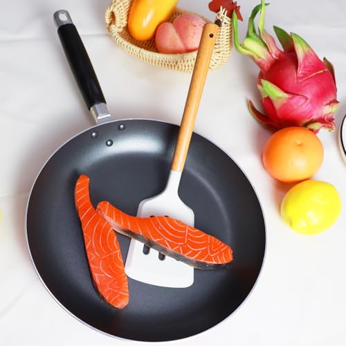 White Silicone Spatula Set 2-Piece Heat-Resistant Nonstick Kitchen Utensils