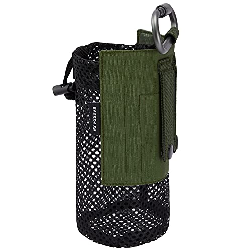 Tactical Molle Water Bottle Pouch with Carabiner - Army Green