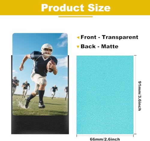 150 Premium Matte Card Sleeves - Glacier Blue - Ideal for TCGs