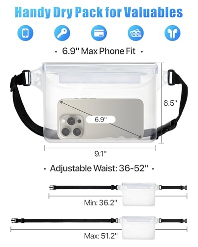 F-color Waterproof Fanny Pack - Pouch, Beach Cruise Essentials