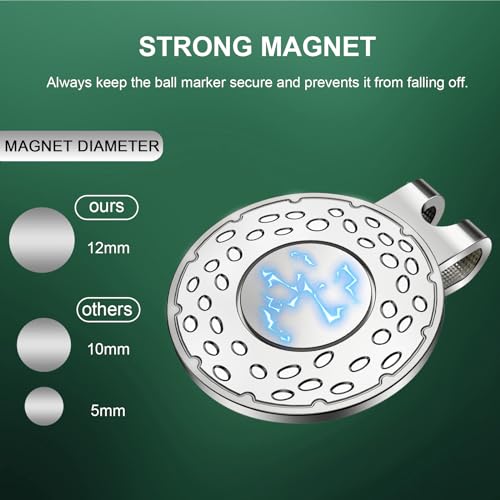 Magnetic Golf Ball Marker Hat Clip Caps Holder Professional Training