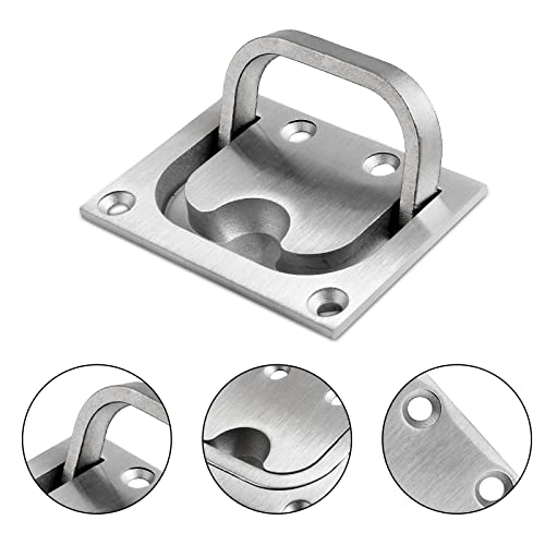 Marine Boat Flush Pull Handle - Big Size, 316 Stainless Steel