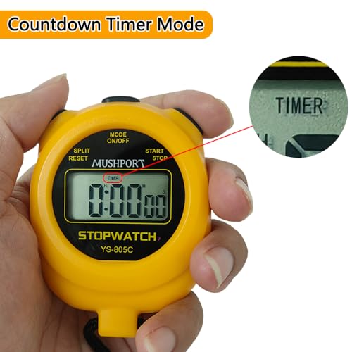 Digital Stopwatch Timer with Countdown - 2 Pack, Orange