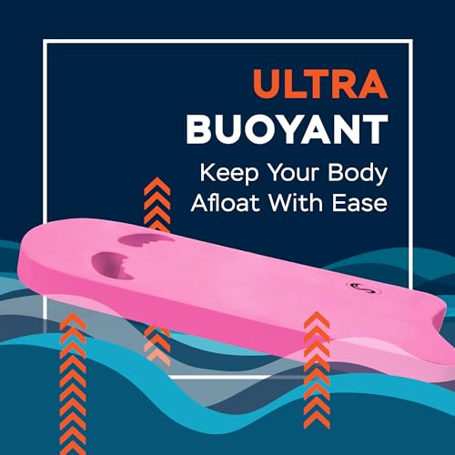 Ergo Pink Sunlite Sports Swimming Kickboard - One Size, Training Aid for Kids & Adults