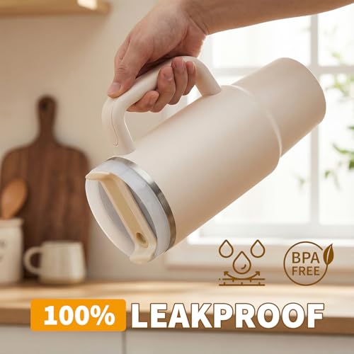30oz Tumbler Replacement Lid - BPA-Free, Spill-Proof, Straw-Compatible