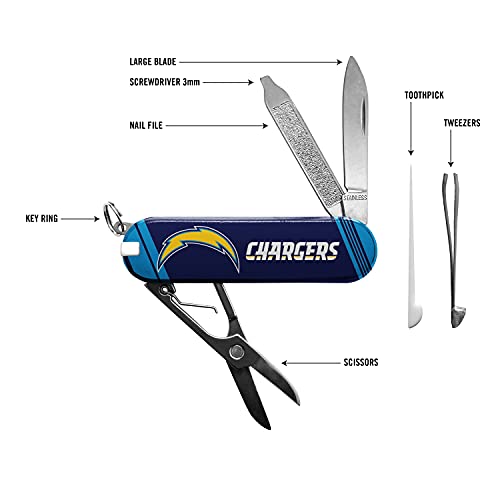 NFL Los Angeles Chargers Essential Pocket Multi-Tool with 7 Functions