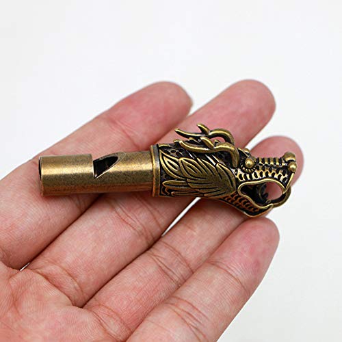 Portable Emergency Survival Whistle - Vintage Bronze Design