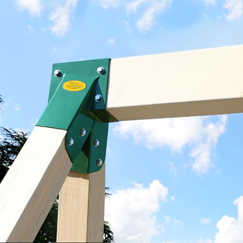 BETOOLL End Brackets for Heavy Duty A-Frame Swing Set - Green, 1 Piece